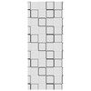 vidaXL Ролетна щора за баня 110x240 см Ширина на плата 106 см