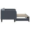 vidaXL Канапе с изтеглящо легло тъмносива 90x200 см кадифе