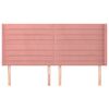 vidaXL Горна табла за легло с уши, розова, 203x16x118/128 см, кадифе