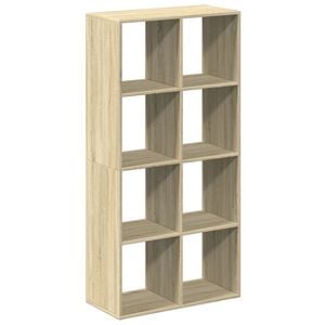 vidaXL Разделител за стая / библиотека, сонома дъб, 69,5x29x137,5 см
