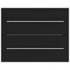 vidaXL Долен шкаф за мивка, черен, 60x38,5x48 см, инженерно дърво