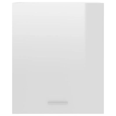 vidaXL Висящи шкафове, бял гланц, 2 бр, 50x31x60 см, ПДЧ