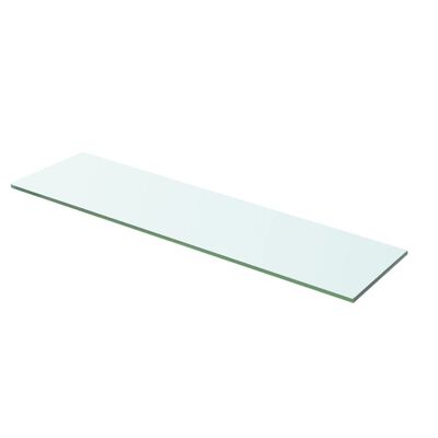 vidaXL Плоча за рафт, прозрачно стъкло, 60 x 12 см