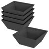 vidaXL Градинска саксия 5 бр. Черно 40 x 40 x 15 см