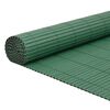 vidaXL Градинска ограда, двустранна, зелена, 1,8x3 м, PVC