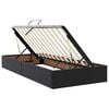 vidaXL Легло с място за съхранение и матрак с матрак Черно 90 x 190 cm