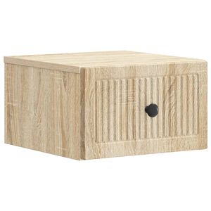 vidaXL Спален шкаф с монтаж на стена Дъб сонома 33 x 34,5 x 20 см