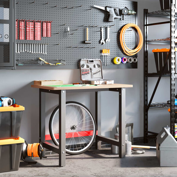 vidaXL Работна маса 100x60x81,5 см масивна дървесина бук правоъгълна