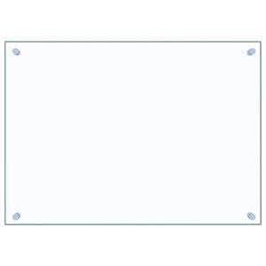 vidaXL Кухненски гръб, прозрачен, 70x50 см, закалено стъкло