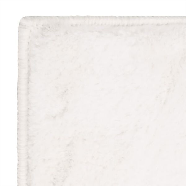 vidaXL Килим, изкуствена заешка козина, 180x270 см, кремав