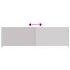 vidaXL Прибираща се странична тента за вътрешен двор, 180x600 см, сива