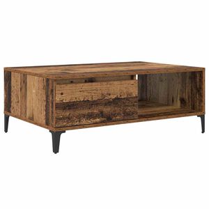 vidaXL Масичка за кафе Старо дърво 90 x 60 x 35 cm Инженерна дървесина