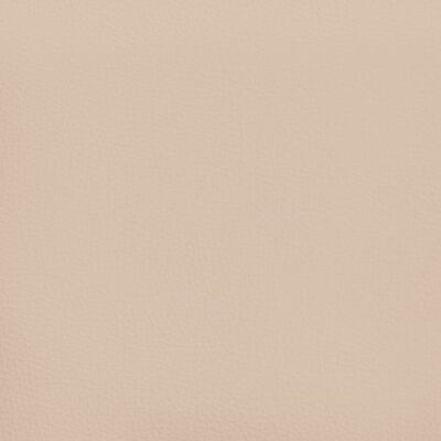 vidaXL Горна табла с уши, капучино, 93x16x118/128 см, изкуствена кожа