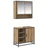 vidaXL Комплект мебели за баня 2 бр. Дъб 65 x 33 x 60 см