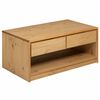 vidaXL Кафе маса SAUDA, дъб, 99x55x45 см, борово дърво масив