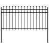 vidaXL Кръгова ограда TILBURG 200 x 150 cm Прахово боядисана стомана
