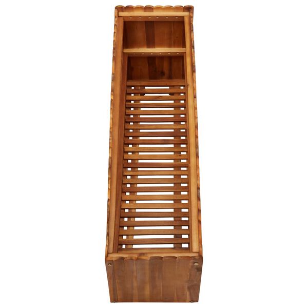 vidaXL Градинска повдигната леха, 100x30x50 см, акациево дърво масив