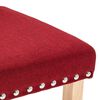 vidaXL Трапезни столове, 4 бр, виненочервени, текстил