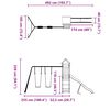 vidaXL Комбинирано детско съоръжение, масивна дугласка дървесина