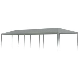 vidaXL Парти шатър Светлосиво 1200 x 300 x 255 см Полиетилен и стомана
