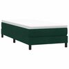 vidaXL Box Spring Легло без матрак Тъмнозелено 100x210 cm Кадифе