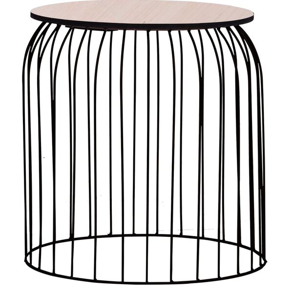 vidaXL Маси за кафе, 3 бр, черни