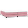 vidaXL Box Spring легло без матрак розово 200x210 cm кадифе