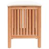 vidaXL Табуретка за баня, 40,5x40x52 см, орехово дърво масив