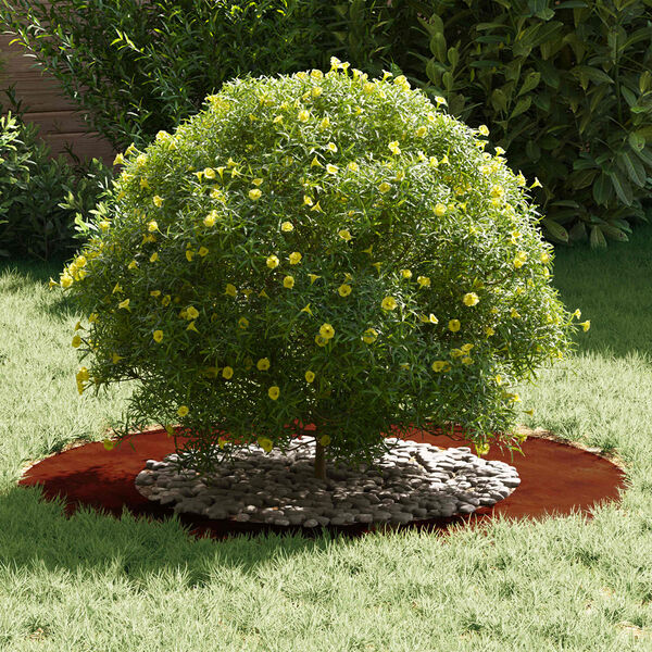 vidaXL подходяща за плоски дървени халки 5 pcs Кафяво &Oslash;50 / 80 см