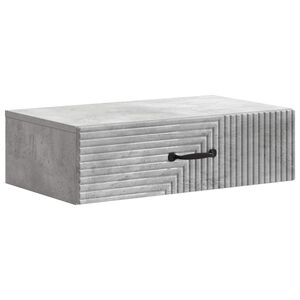 vidaXL Стенен страничен масичка 59 x 34,5 x 17 см Инженерна дървесина