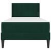 vidaXL Рамка за легло с матрак Тъмен зелен 100 x 200 cm Кадифе
