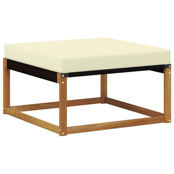 vidaXL Комплект дивани за открито 8 pcs Натурален и Крема