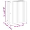 vidaXL Градинска кашпа 59x27,5x70 см масивна акация