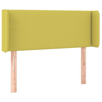 vidaXL Горна табла за легло, зелена, 103x16x78/88 см, плат