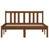 vidaXL Рамка за легло, меденокафява, дърво масив, 120x200 см