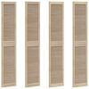 vidaXL Врата за шкаф с врата 4 pcs Естествен 201 x 2,1 x 39,5 см