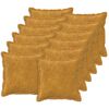 vidaXL Калъфка за възглавница 12 бр. HOUTEN Жълто 45 x 45 cm