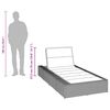 vidaXL Шезлонг с плаваща възглавница Black Poly Rattan