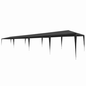 vidaXL Парти шатра 3x12 м PE антрацит