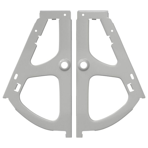 vidaXL Панта за плъзгащ се шкаф 12 pcs Сребрист 235 x 155 x 30 мм