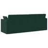 vidaXL Диван-легло за под 200cm Тъмен зелен Кадифе