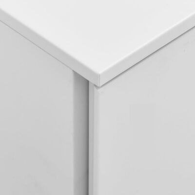 vidaXL Мобилен офис шкаф, светлосив, 39x45x60 см, стомана