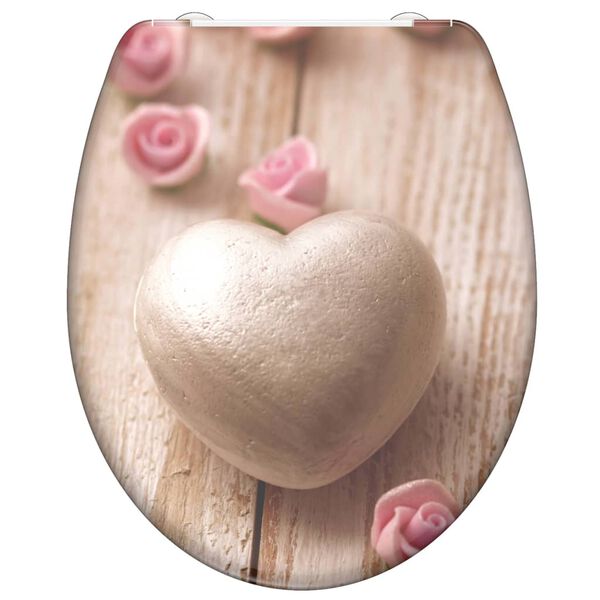 SCH&Uuml;TTE Дуропласт тоалетна седалка с плавно затваряне ROMANTIC принт