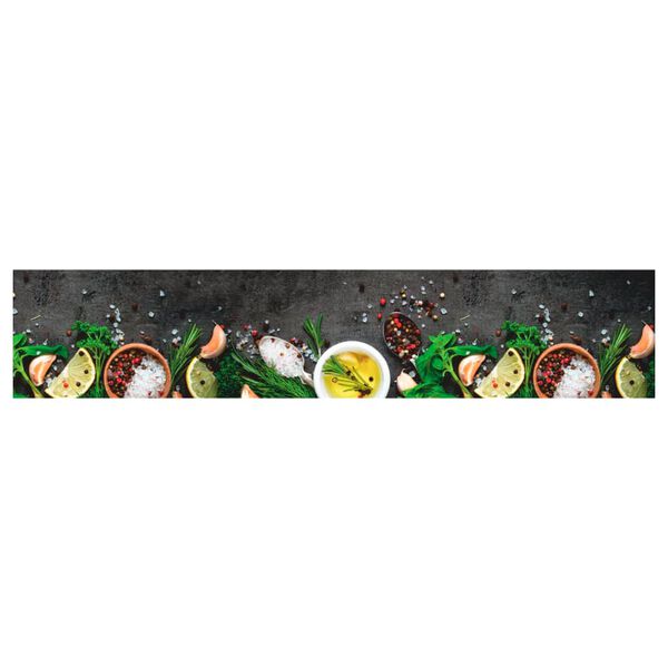 vidaXL Кухненско килимче, миещо, подправки, 60x300 см, кадифе