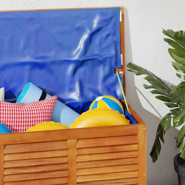 vidaXL Градинска кутия за съхранение 113x50x56 см акациево дърво масив