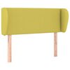 vidaXL Горна табла за легло с уши, зелена, 93x23x78/88 см, плат