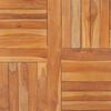 vidaXL Плот за маса, тиково дърво масив, квадратен, 90x90x2,5 см