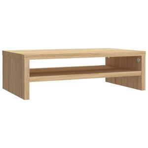 vidaXL Стойка за монитор, дъб сонома, 42x24x13 см, инженерно дърво