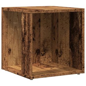vidaXL Side Table 33 x 33 x 34 cm Engineered wood Старо дърво