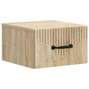 vidaXL Спален шкаф с монтаж на стена Дъб сонома 34,5 x 33 x 20 см